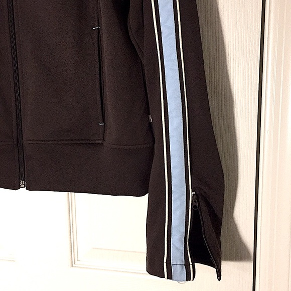 NWOT💗Dark brown Ladies jacket w/blue trim - Picture 4 of 8